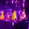 8 Pcs Hanging Witch Hat String Lights, Light Up Waterproof Halloween Decorations (Multicolor)